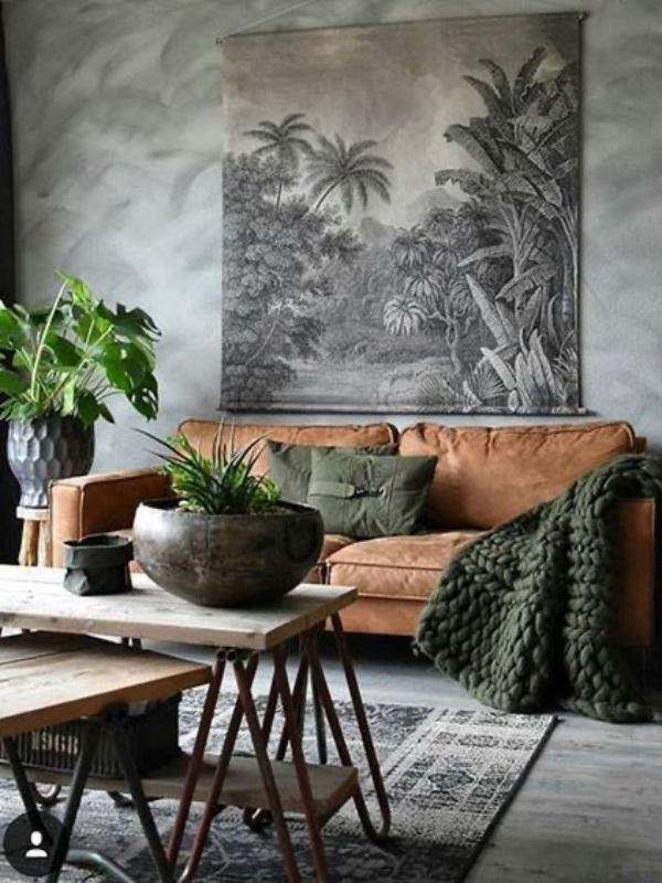 Botanische Styling - Nature-inspired living space with vintage elements